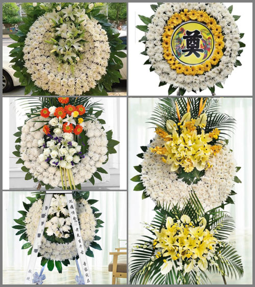 湖南永州祁阳县白水镇西洲村花圈速递